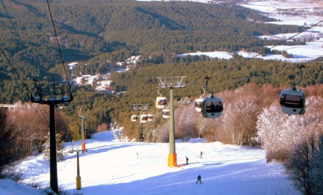 Vista dalla cabinovia di Camigliatello Silano