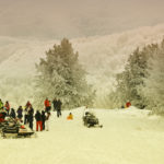 Motoslitte a monte?! Potevano anche venirci a prendere!